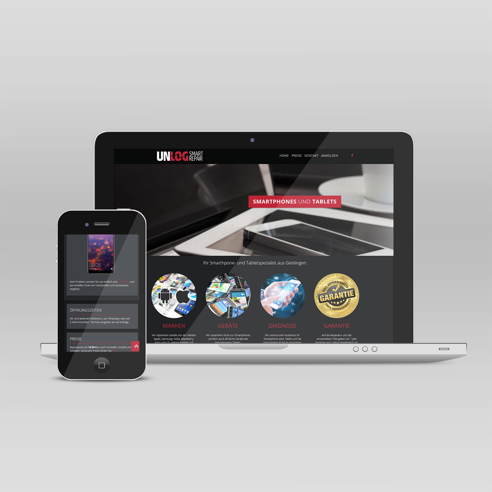 UnLog Webseite